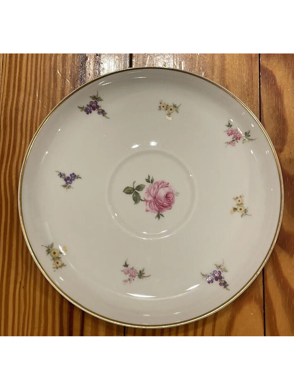 Vintage Rosenthal China Hillside Helena Saucer - Selb-Germany, US Zone 5-3/4”